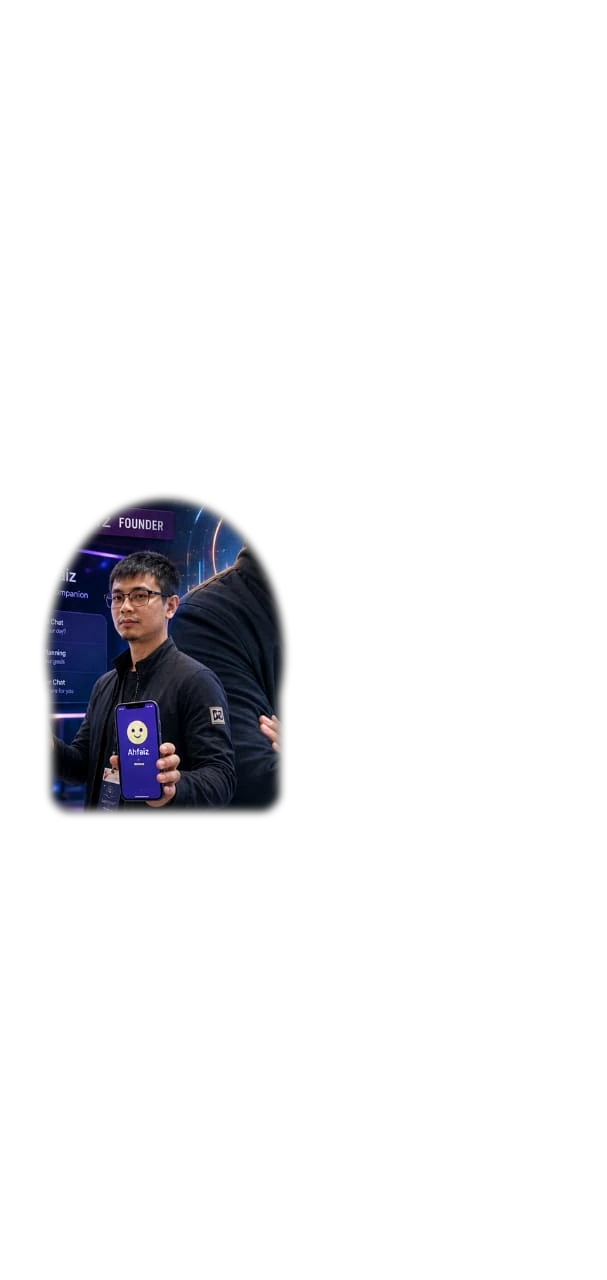 Hunter Ho Ahfaiz founder app proof moment